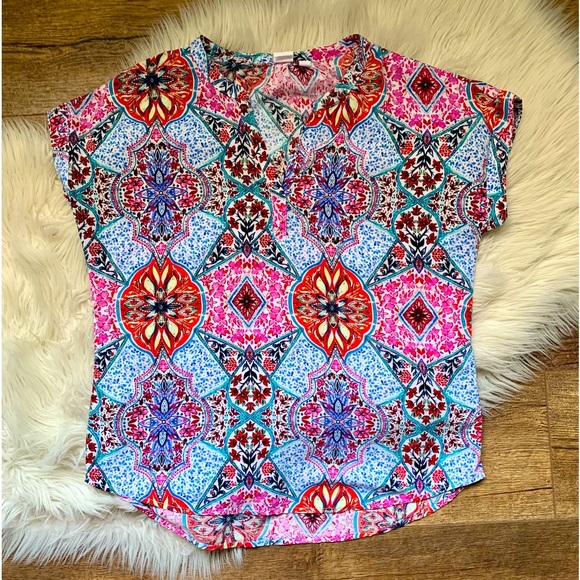 Gap V Neck Rayon Top - Picture 1 of 10